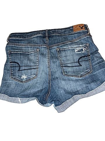 American Eagle Outfitters American Eagle super high rise shortie Denim Shorts (view 2)