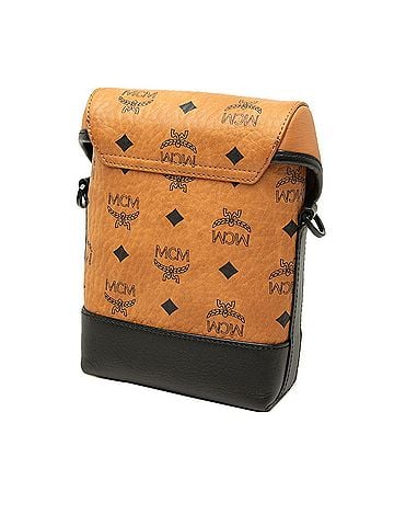 MCM MCM Visetos Crossbody Shoulder Bag, Brown &amp; Black Leather, Women's (view 2)