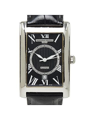 Frederique Constant Frederique Constant Classic Carre Automatic Watch FC-303BS4C26 FC-303 310 315X4C4 5 6 Winding Black Dial Stainless Steel Leather Men's FREDERIQUE CONSTANT (view 1)