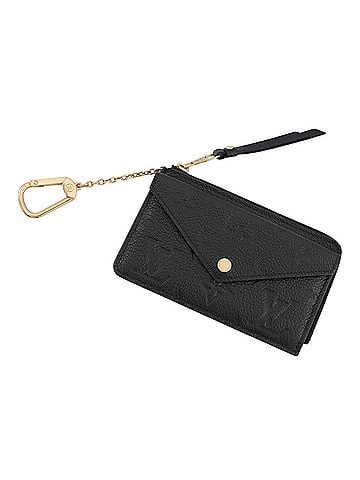 Louis Vuitton Louis Vuitton Wallet/Coin Case Monogram Empreinte Porte Carte Rect Verso M69421 LOUIS VUITTON Black Business Card Holder/Card (view 1)