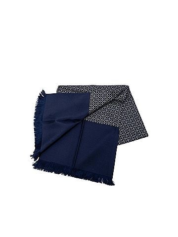 Hermès Geometric Silk Fringe Shawl 140 (view 2)
