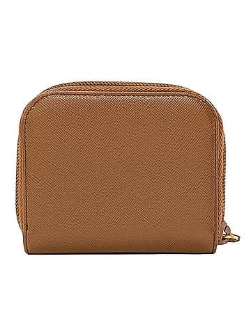 Prada Prada logo hardware coin case, Saffiano leather, women's. (view 2)