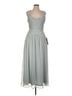 Lulus 100% Polyester Gray Lulus Casual Dress Size L - photo 1
