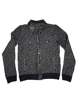 Rag & Bone Knit Shacket With Leather Trim Jacket Jacket (view 1)