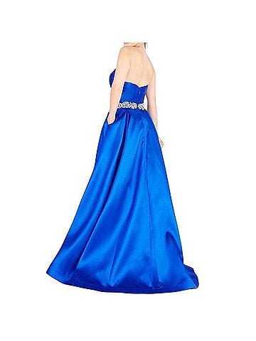 Mac Duggal Embellished Strapless Ball Gown 66326H Cocktail Dress (view 2)