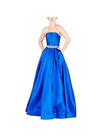 Mac Duggal Embellished Strapless Ball Gown 66326H Cocktail Dress (view 1)