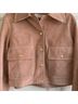 Madewell Suede Boxy Crop Chore Jacket Jacket - photo 3