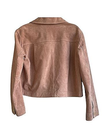 Madewell Suede Boxy Crop Chore Jacket Jacket (view 2)