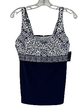 Lands' End Deep Sea Mixed Medallion Swimsuit Top (view 1)