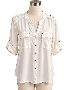 Calvin Klein Long Sleeve Button-Down Shirt (view 2)