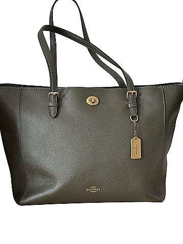 Coach Turnlock Tote Leather Tote (view 1)