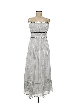 J.Crew Silver Crinkle Maxi Dress Casual Dress (view 1)
