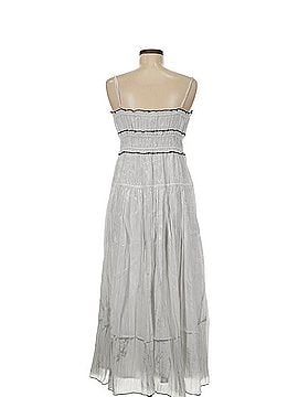 J.Crew Silver Crinkle Maxi Dress Casual Dress (view 2)