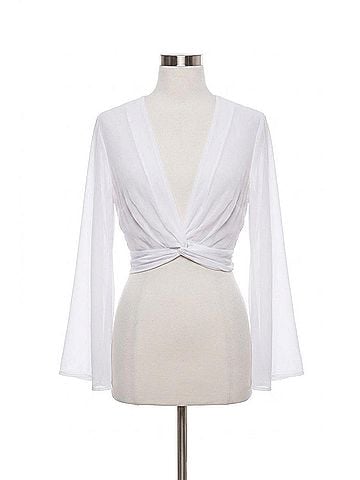 Show Me Your Mumu Jordyn Tie Top in White (view 1)