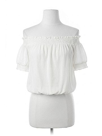 Show Me Your Mumu Gigi Smocky Top in White (view 1)
