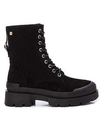 XTI Women's Suede Lace-Up Booties (view 1)