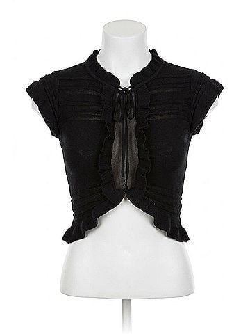For Love & Lemons Knitz Rivington Crop Top in Black (view 1)
