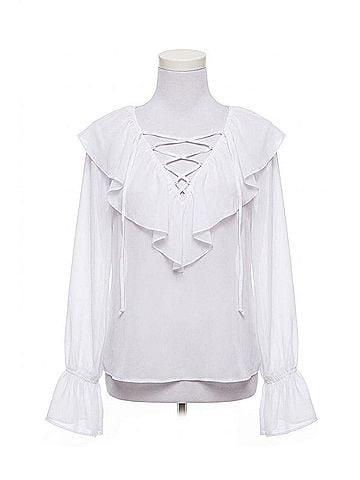 Show Me Your Mumu Elton Top in White (view 1)