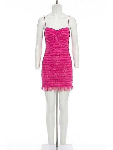 For Love & Lemons Dynasty Mini Dress in Cosmo Lace (view 1)