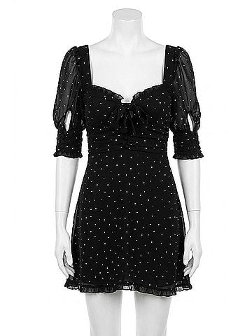 For Love & Lemons Lucky Dice Mini Dress in Twilight (view 1)