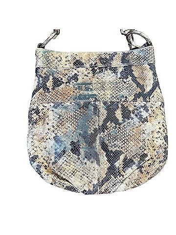 B Makowsky Snake Print Leather Crossbody Hobo Bag Crossbody Bag (view 2)