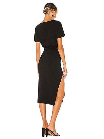 Lovers + Friends Easy Ruched Midi Dress Casual Dress (view 2)