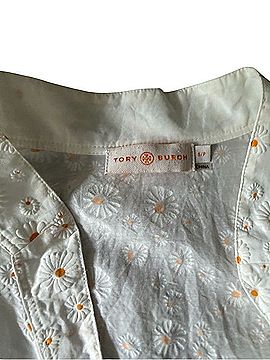 Tory Burch Hayden Daisy Tunic Long Sleeve Blouse (view 2)