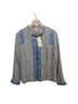 Chico's Paisley Blue Ivory Jacket Size 10 - photo 1