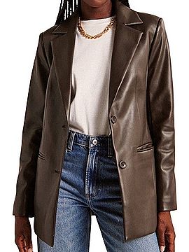 Abercrombie & Fitch Leather Jacket (view 1)