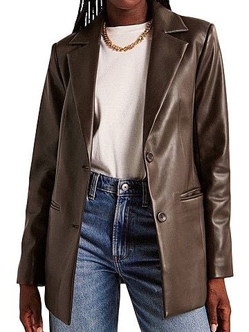 Abercrombie & Fitch Leather Jacket (view 1)