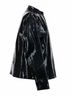 Chico's 100% Leather 100% Polyester Snake Print Black Jacket Size XL - photo 3