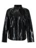 Chico's 100% Leather 100% Polyester Snake Print Black Jacket Size XL - photo 2