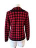 Pendleton 100% Merino Plaid Black Red Cardigan Size L - photo 3
