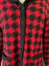 Pendleton 100% Merino Plaid Black Red Cardigan Size L - photo 7