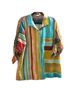John Mark Stripes Floral Multi Color Button-Down Shirt Size L - photo 2