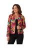 Kasper 100% Polyester 100% Polyester Floral Multi Color Blazer Size 8 - photo 1