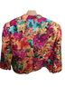 Kasper 100% Polyester 100% Polyester Floral Multi Color Blazer Size 8 - photo 2