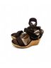 Stuart Weitzman Black Brown Wedges Size 8 - photo 5
