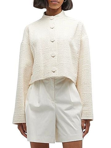 Rebecca Taylor Winter Tweed Cropped Jacket Jacket (view 1)