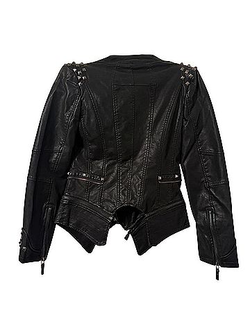 Title Unknown Faux Leather Jacket (view 2)