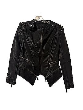 Title Unknown Faux Leather Jacket (view 1)
