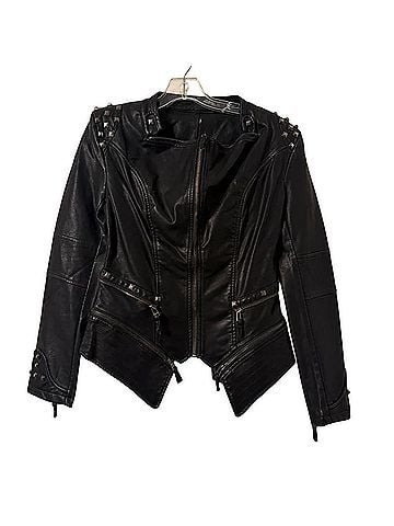 Title Unknown Faux Leather Jacket (view 1)