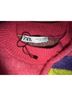 Zara Animal Print Chevron-herringbone Color Block Graphic Ombre Pink Yellow Purple Pullover Sweater Size M - photo 3