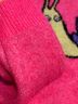 Zara Animal Print Chevron-herringbone Color Block Graphic Ombre Pink Yellow Purple Pullover Sweater Size M - photo 5