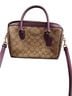 Coach Brown Purple Leather Satchel One size - photo 1