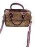 Coach Brown Purple Leather Satchel One size - photo 2