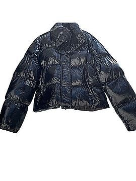 Noize Black Glossy Puffer Jacket Jacket (view 1)