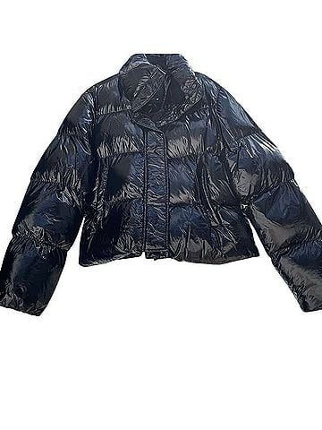 Noize Black Glossy Puffer Jacket Jacket (view 1)