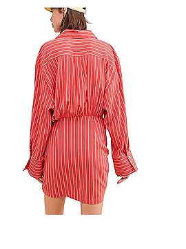 Bardot Bardot Striped Tie-Front Button dress Casual Dress (view 2)