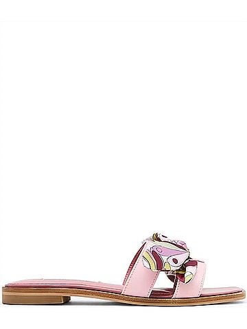 Steve Madden Women's Hadyn Print Scarf Sandal in Pink (view 1)